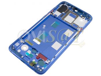 Carcasa frontal / central con marco azul océano para Xiaomi Mi 9